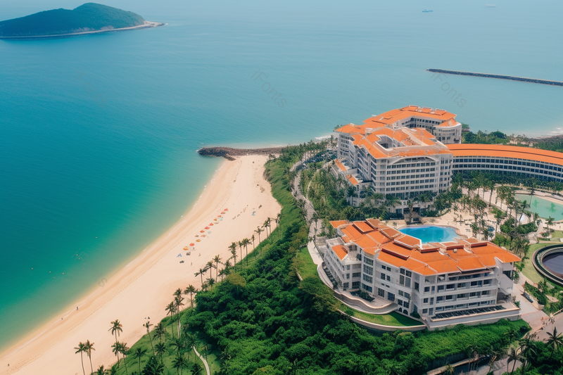 在海边的度假酒店建筑设计实拍,高清,摄影图,摄影图片,图片大全,摄影图免费下载